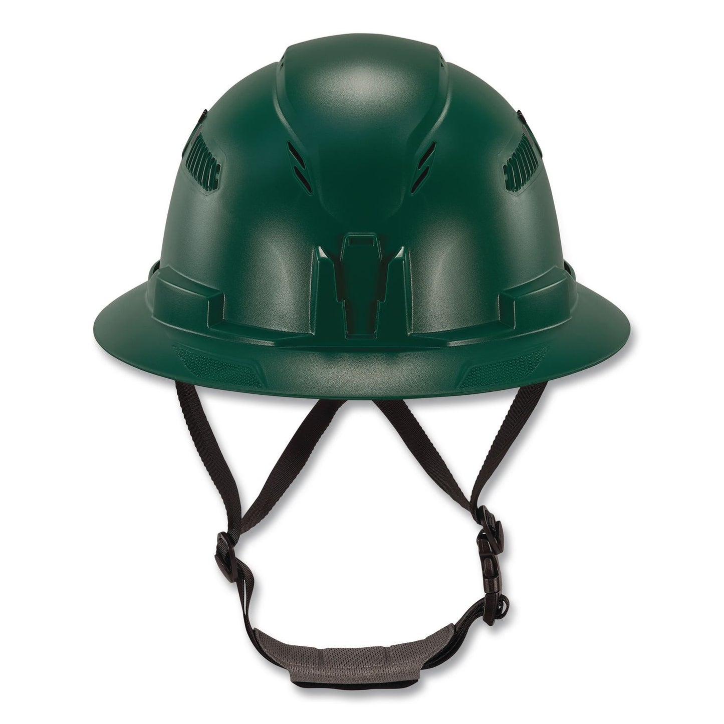ergodyne® Skullerz 8964 Full Brim Class C Safety Helmet, 6-Point Ratchet Suspension, Green (EGO60565)
