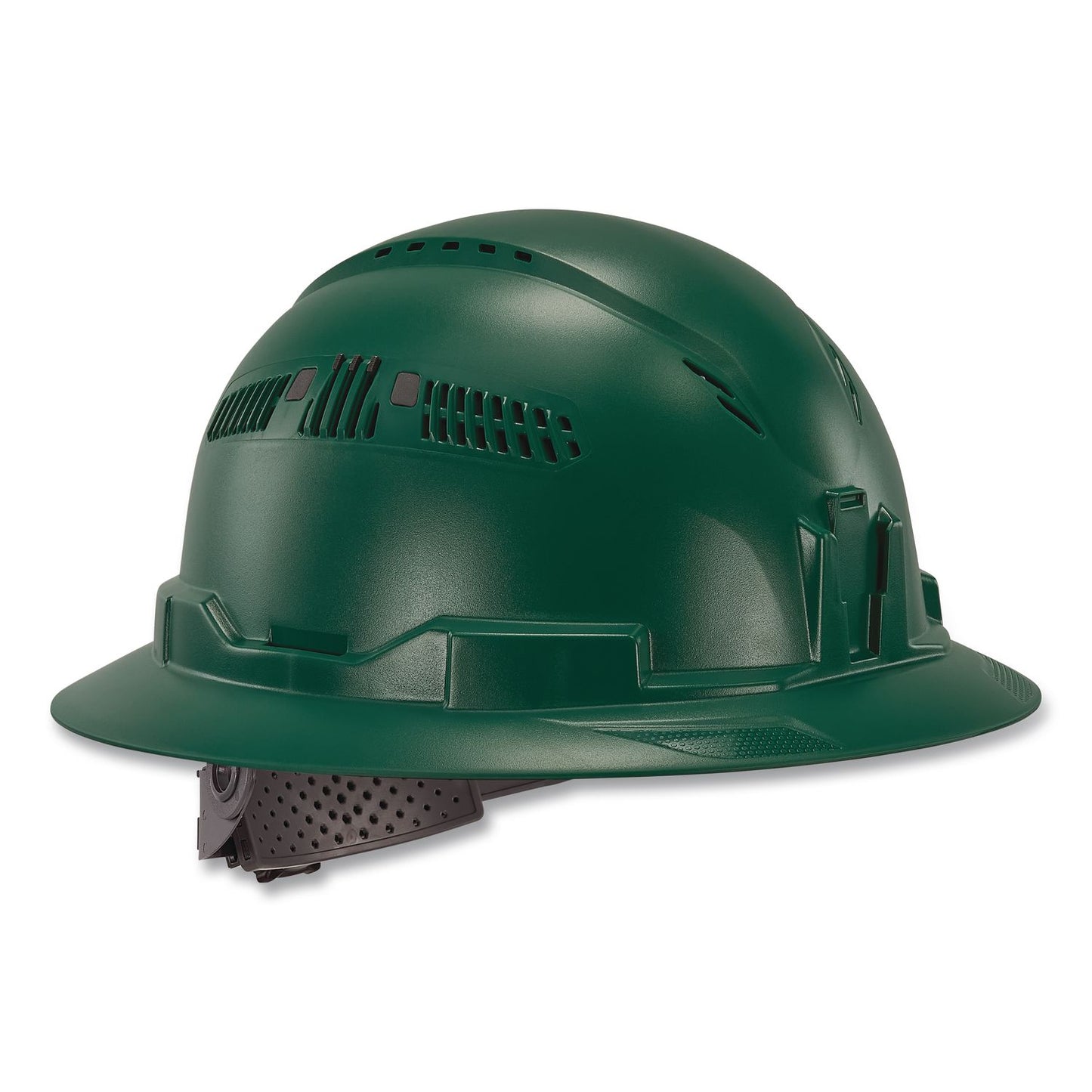 ergodyne® Skullerz 8964 Full Brim Class C Safety Helmet, 6-Point Ratchet Suspension, Green (EGO60565)