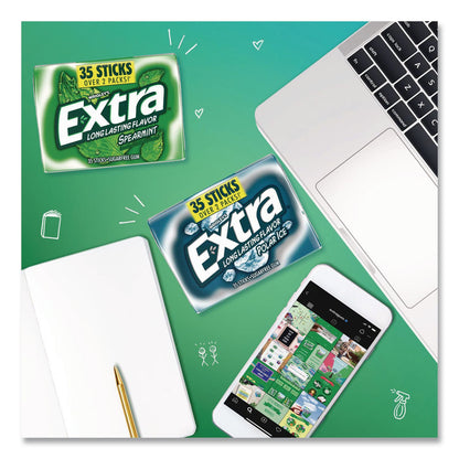 Wrigley's® Extra Polar Ice and Spearmint Sugar-Free Gum Variety Pack, Polar Ice/Spearmint, 35 Sticks/Pack, 8 Packs/Carton (GRR22002644)
