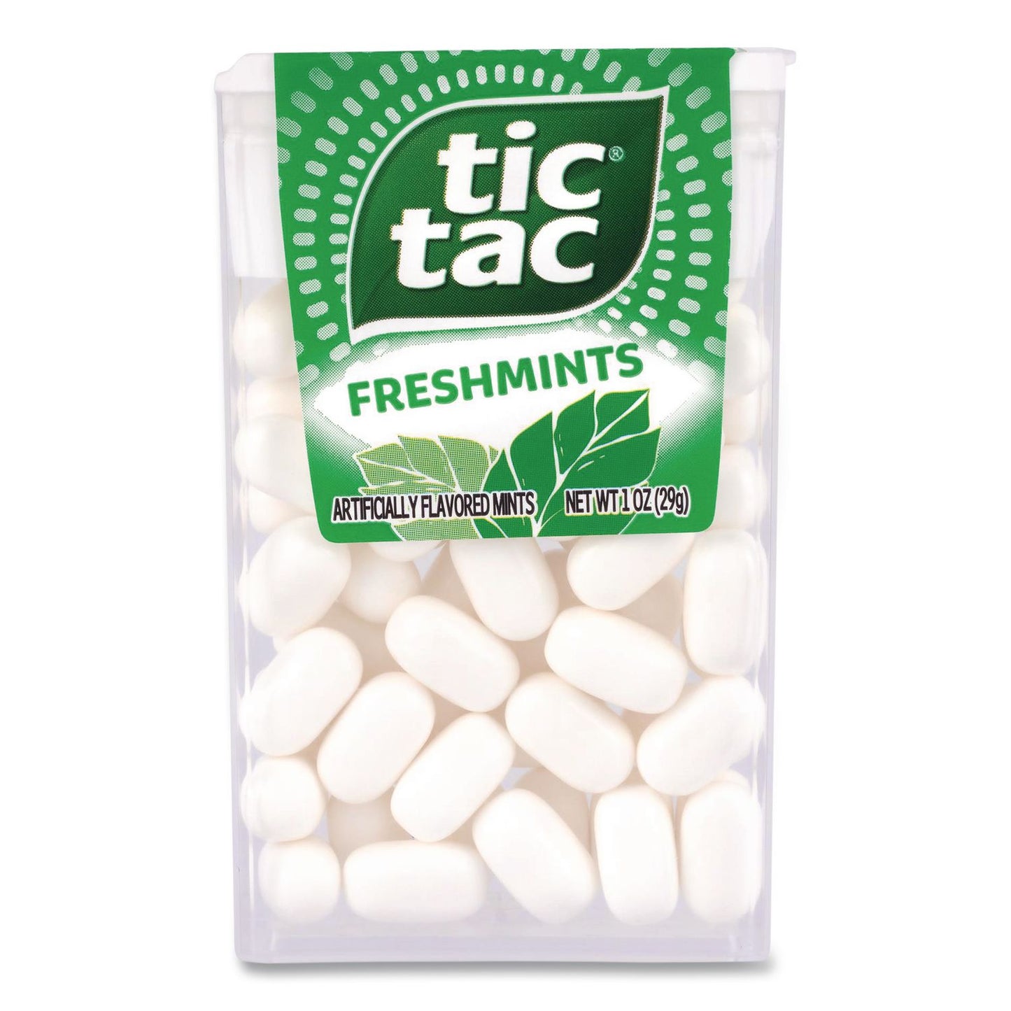 Tic Tac® Freshmints, Peppermint, 1 oz Pack, 12 Packs/Carton (GRR22002648)