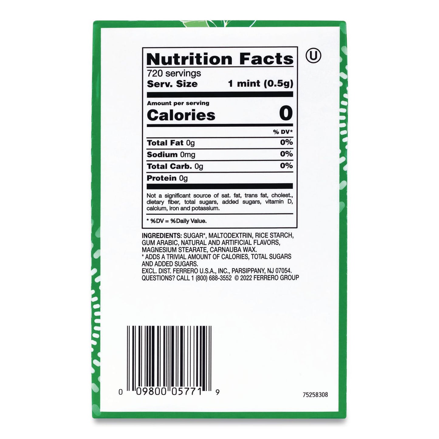 Tic Tac® Freshmints, Peppermint, 1 oz Pack, 12 Packs/Carton (GRR22002648)