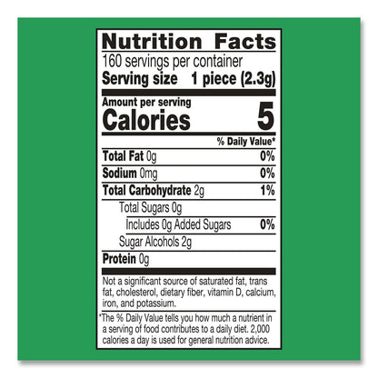 ICE BREAKERS Ice Cubes Spearmint Sugar-Free Gum, Spearmint, 40 Cubes/Bottle, 4 Bottles/Carton (GRR22002651)