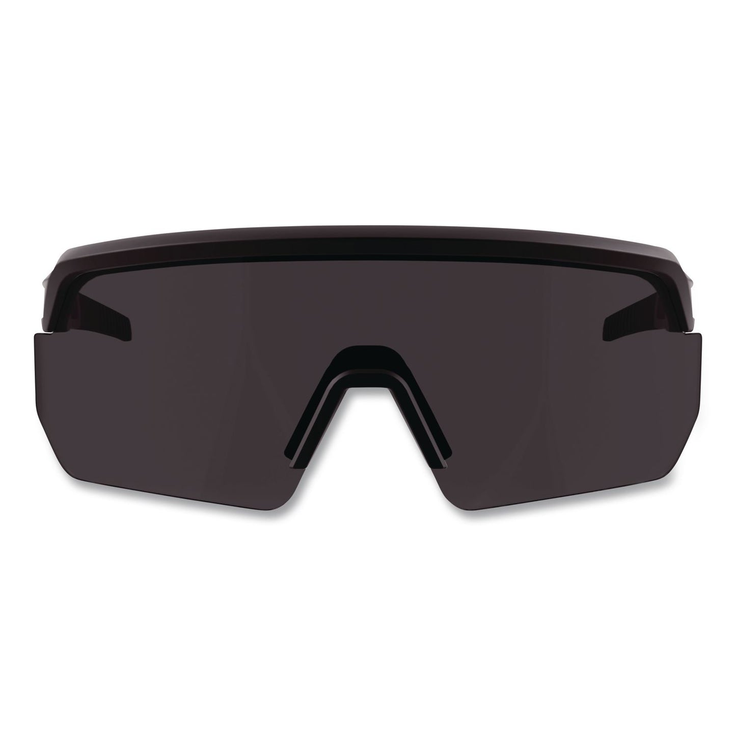 ergodyne® Skullerz AEGIR Color Enhancing Anti-Scratch and Enhanced Anti-Fog Safety Glasses, Matte Black Frame, High Contrast Smoke Lens (EGO55221)