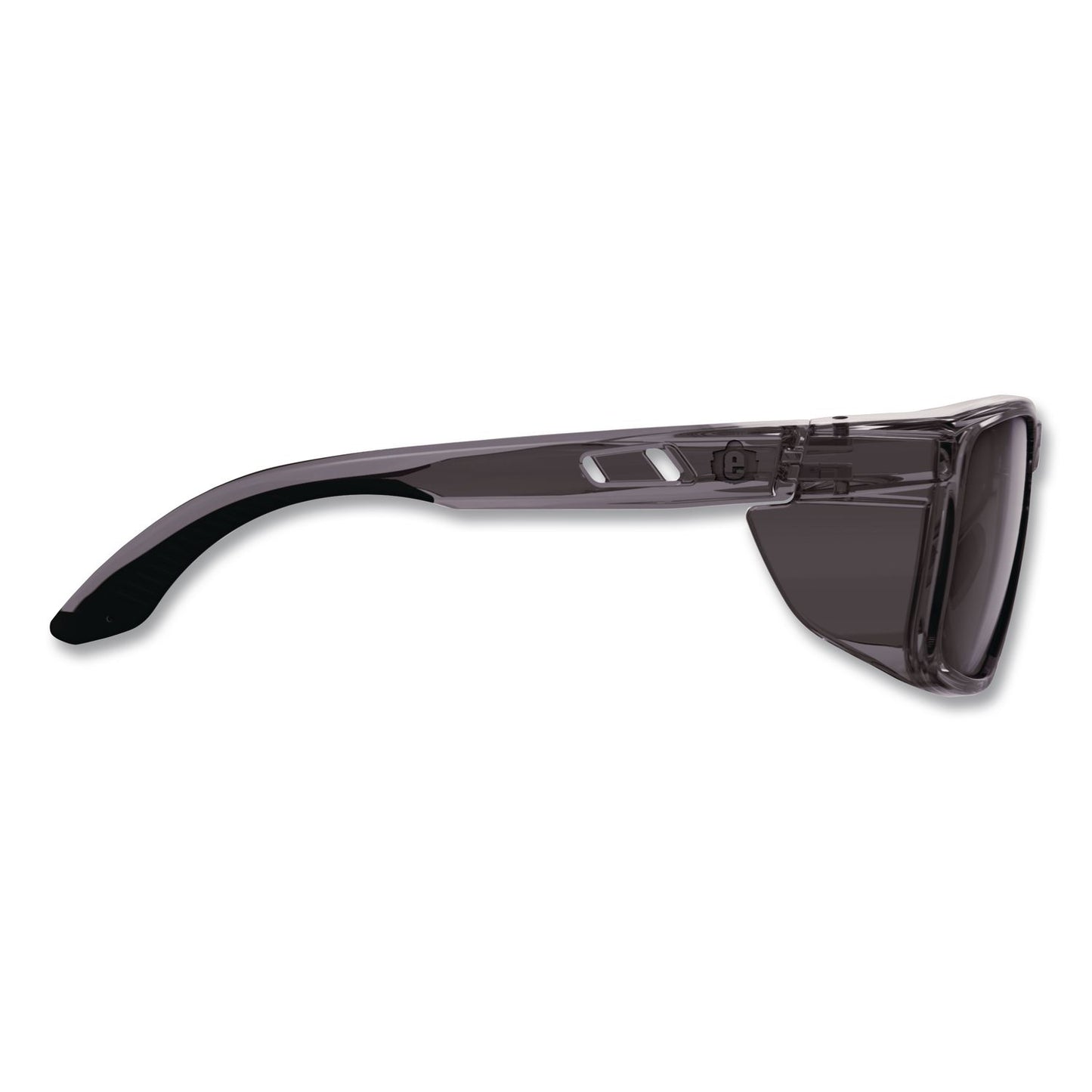 ergodyne® Skullerz SIXTEN Anti-Scratch/Enhanced Anti-Fog Safety Glasses with Side Shields, Translucent Smoke Polycarbonate Frame/Lens (EGO58211)