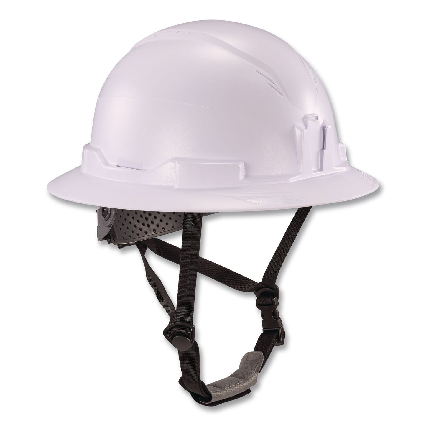 ergodyne® Skullerz 8963 Full Brim Class E Safety Helmet, 6-Point Rachet Suspension, Full Brim, White (EGO60540)