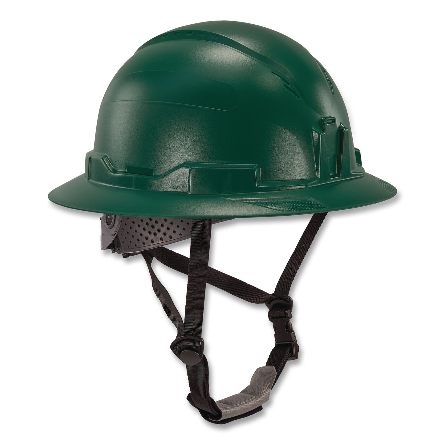 ergodyne® Skullerz 8963 Full Brim Class E Safety Helmet, 6-Point Rachet Suspension, Full Brim, Green (EGO60545)
