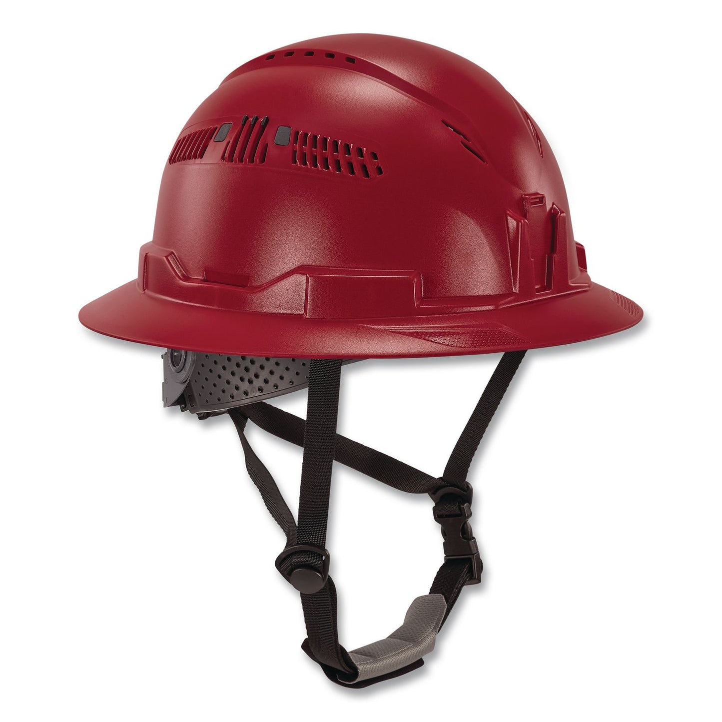 ergodyne® Skullerz 8964 Full Brim Class C Safety Helmet, 6-Point Ratchet Suspension, Red (EGO60564)