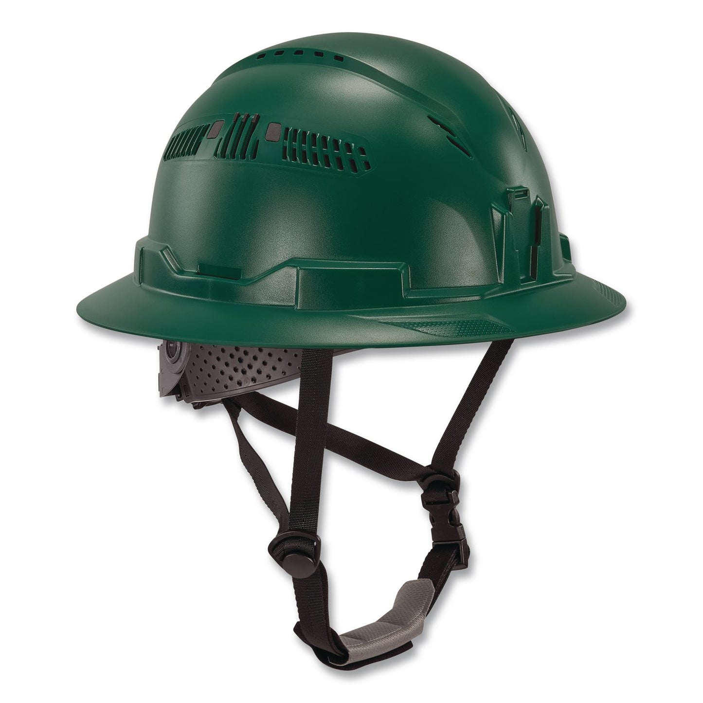 ergodyne® Skullerz 8964 Full Brim Class C Safety Helmet, 6-Point Ratchet Suspension, Green (EGO60565)