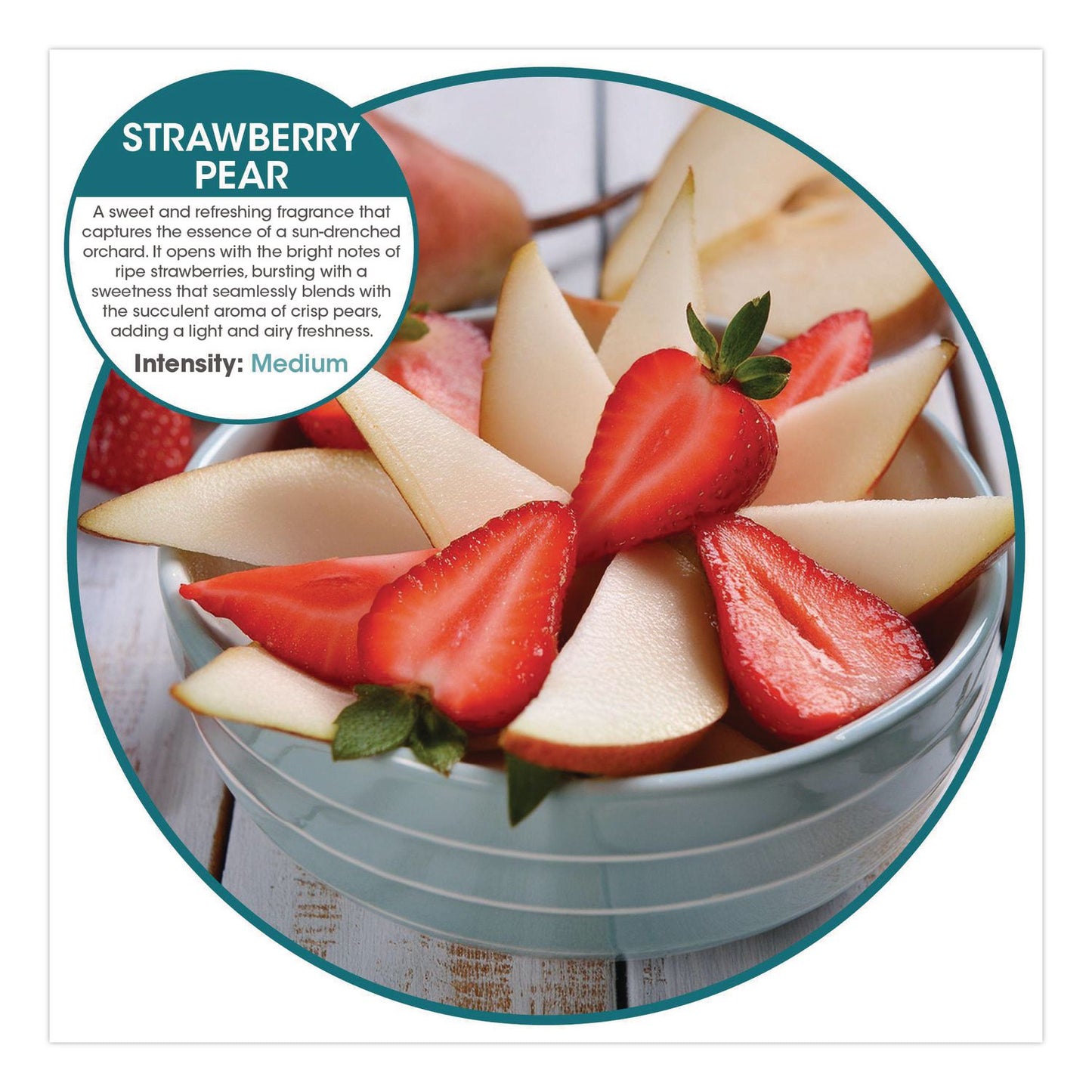 Fresh Products Fusion Metered Aerosols, Strawberry Pear, 8.45 oz, 12/Carton (FRSMA12STR)