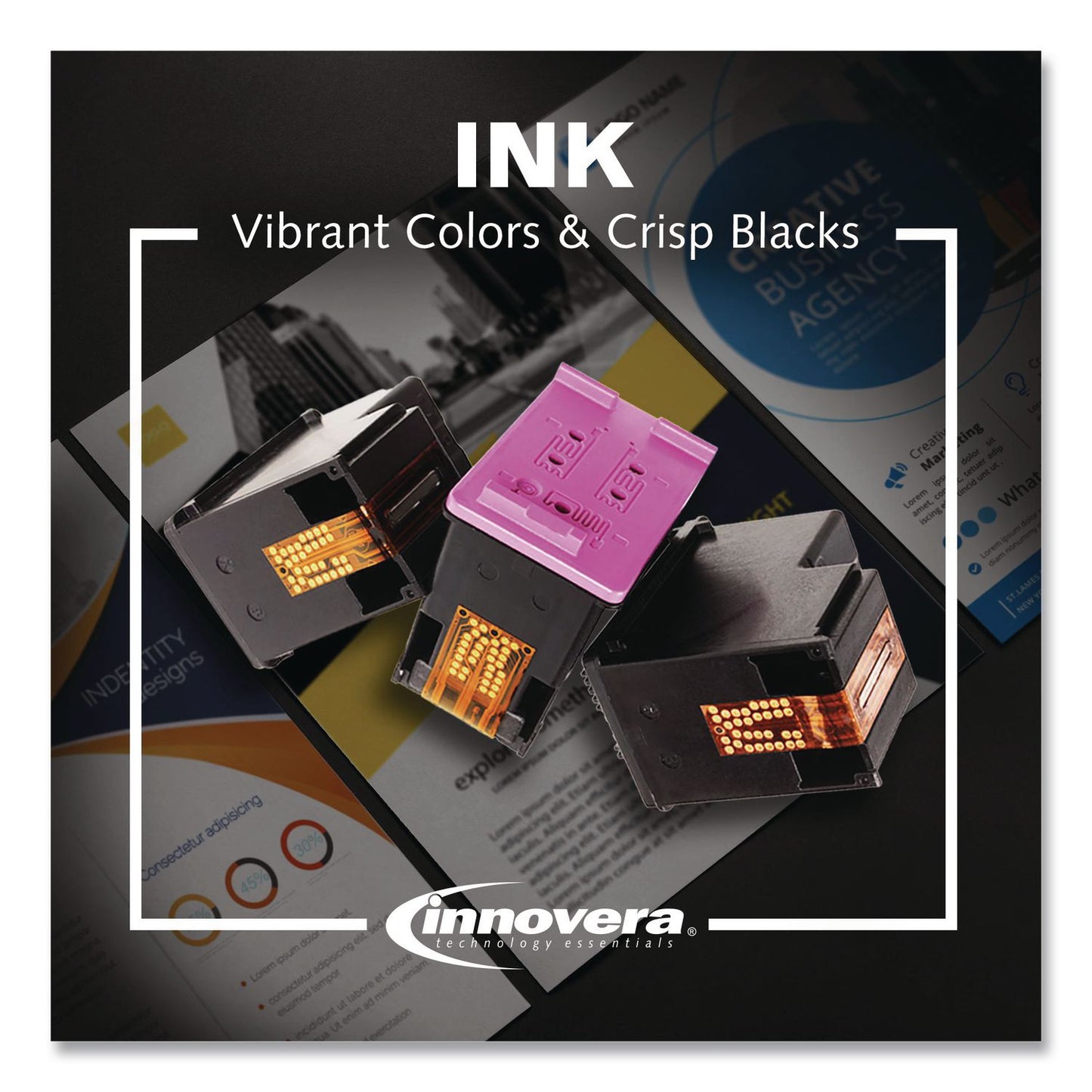 Innovera® Remanufactured Black High-Yield Ink, Replacement For PGI-245XL (8278B001), 300 Page-Yield (IVR8278B001)