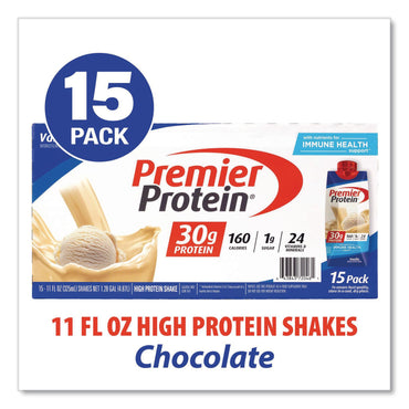 Premier Protein® Vanilla Shake, 11 oz Bottle, 15/Carton (GRR22002614)