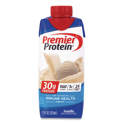 Premier Protein® Vanilla Shake, 11 oz Bottle, 15/Carton (GRR22002614)