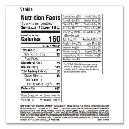 Premier Protein® Vanilla Shake, 11 oz Bottle, 15/Carton (GRR22002614)