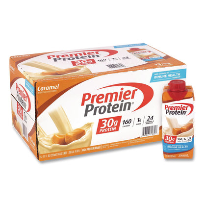 Premier Protein® Caramel Shake, 11 oz Bottle, 15/Carton (GRR22002616)