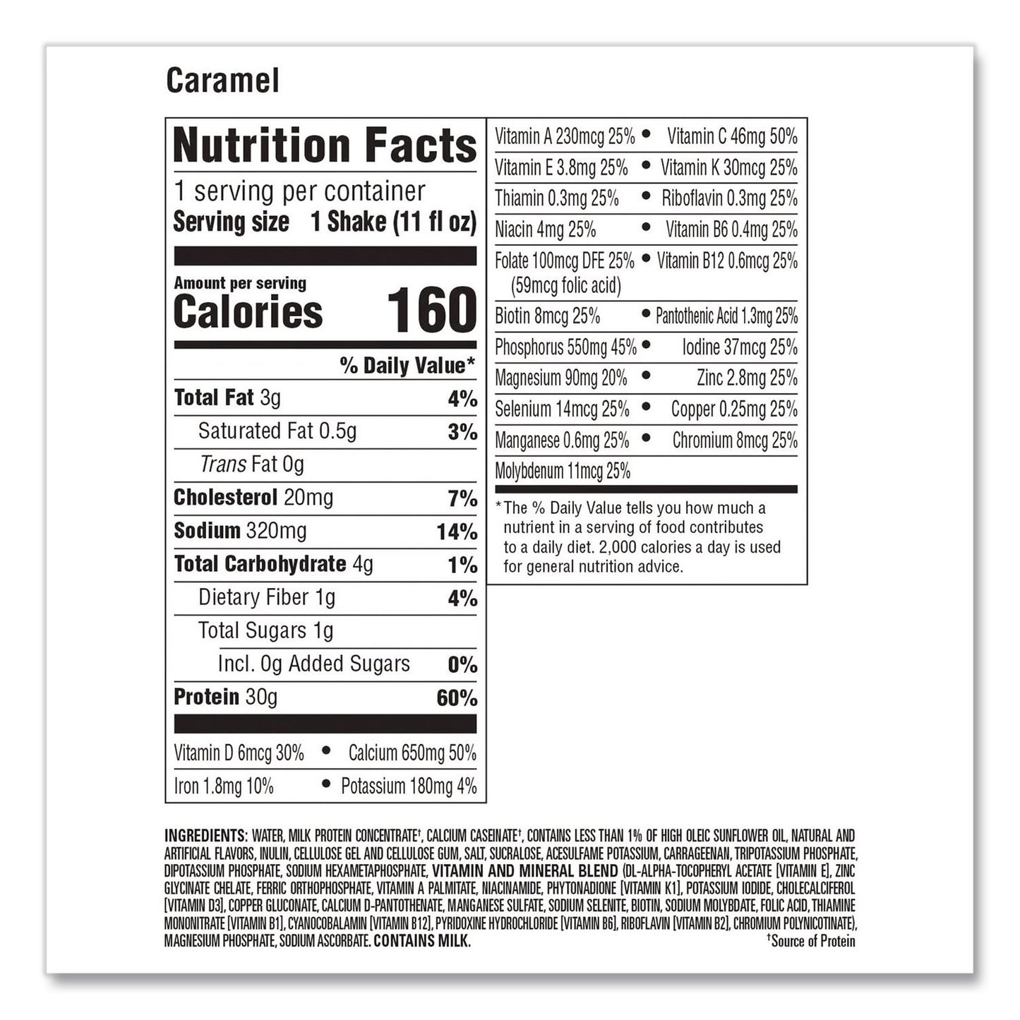 Premier Protein® Caramel Shake, 11 oz Bottle, 15/Carton (GRR22002616)