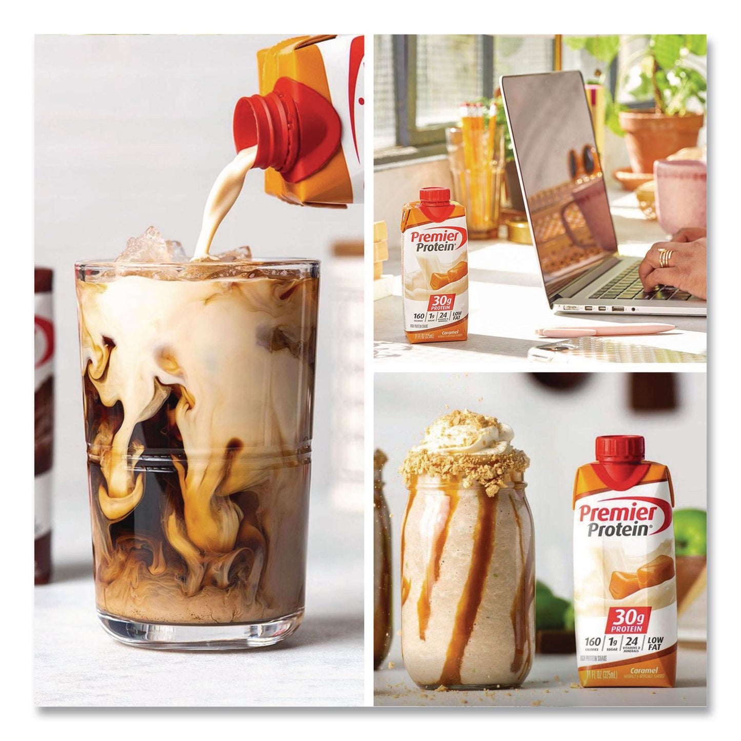 Premier Protein® Caramel Shake, 11 oz Bottle, 15/Carton (GRR22002616)