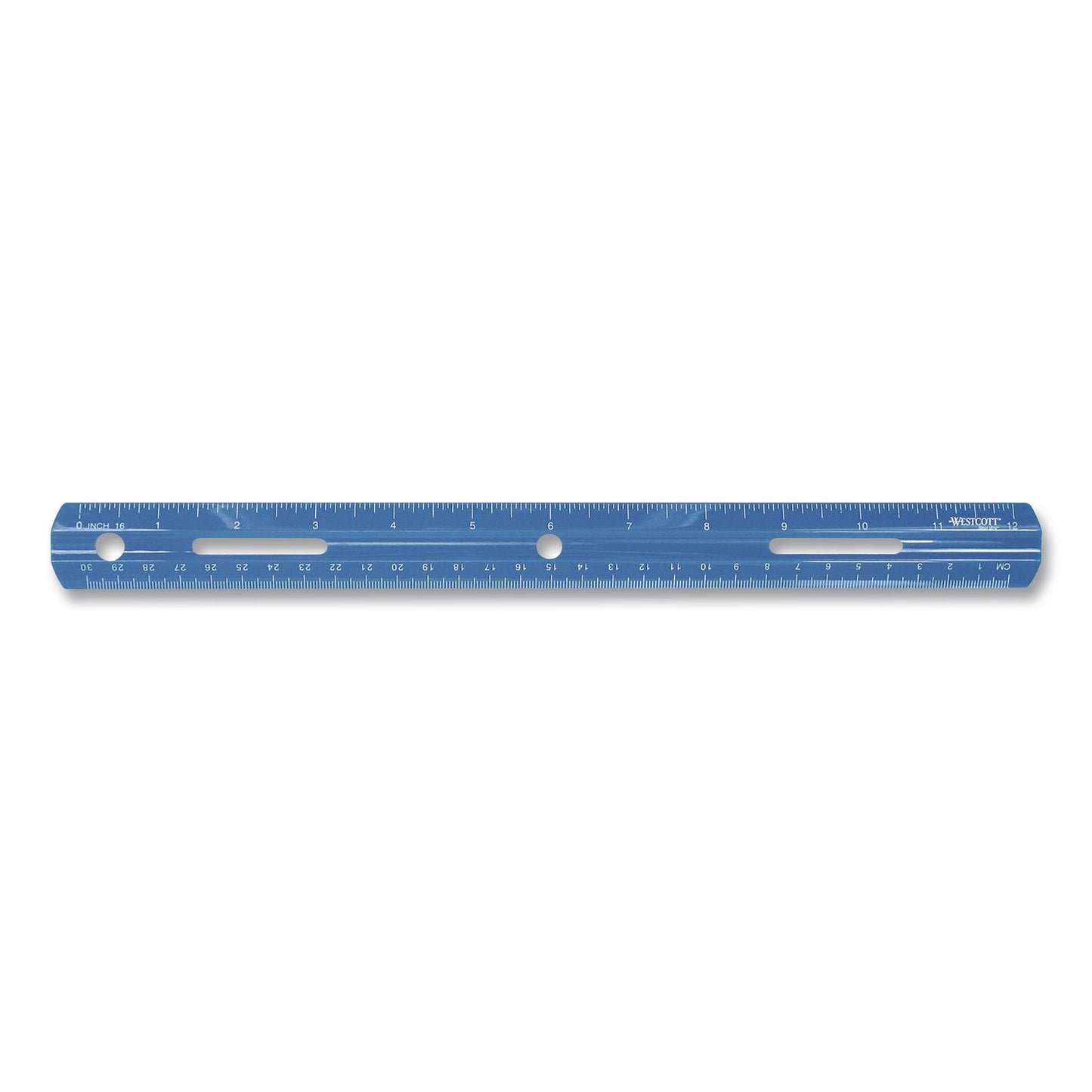 Westcott® Plastic Ruler, Standard/Metric, 12" Long, Randomly Assorted Colors (ACM10526)