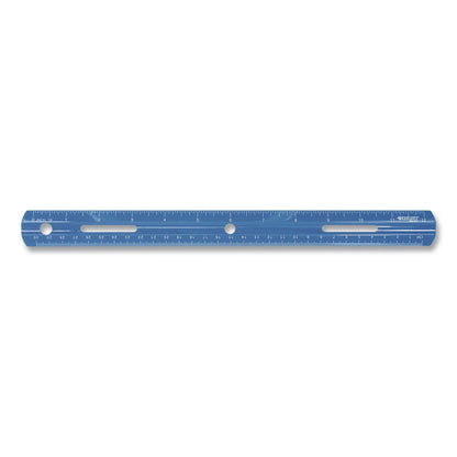 Westcott® Plastic Ruler, Standard/Metric, 12" Long, Randomly Assorted Colors (ACM10526)