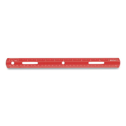 Westcott® Plastic Ruler, Standard/Metric, 12" Long, Randomly Assorted Colors (ACM10526)