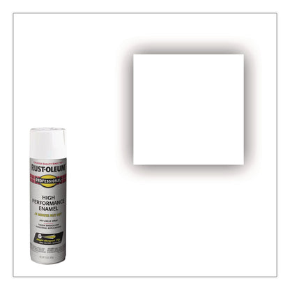 Rust-Oleum® Professional Spray Paint, Gloss White, 15 oz Aerosol Can, 6/Carton (RST7592838CT)
