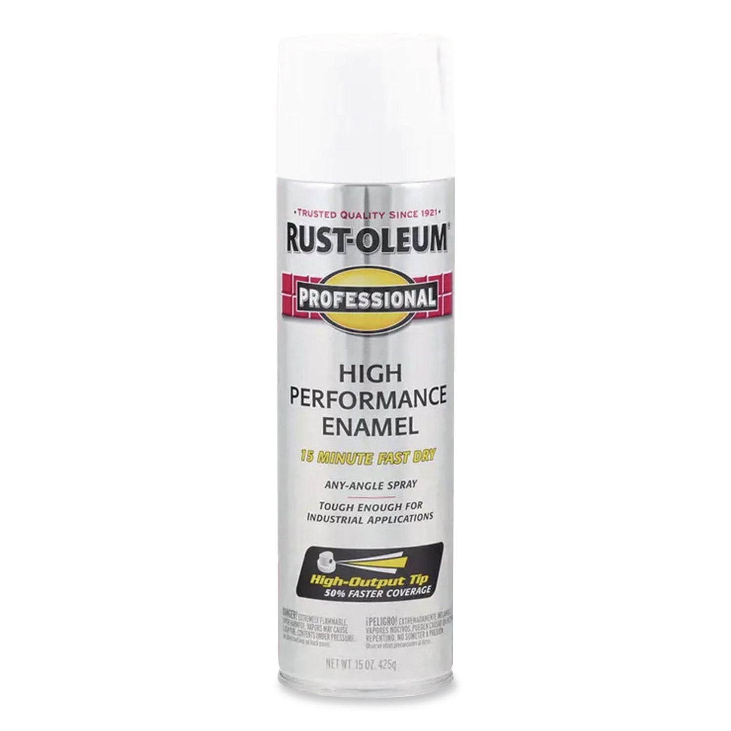 Rust-Oleum® Professional Spray Paint, Gloss White, 15 oz Aerosol Can, 6/Carton (RST7592838CT)