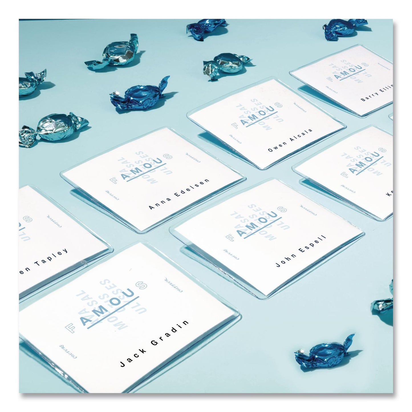 Avery® Clip-Style Name Badge Kit, Clear, 3 x 4 Insert, 50 Badges/Box, 5 Boxes/Carton (AVE74536)