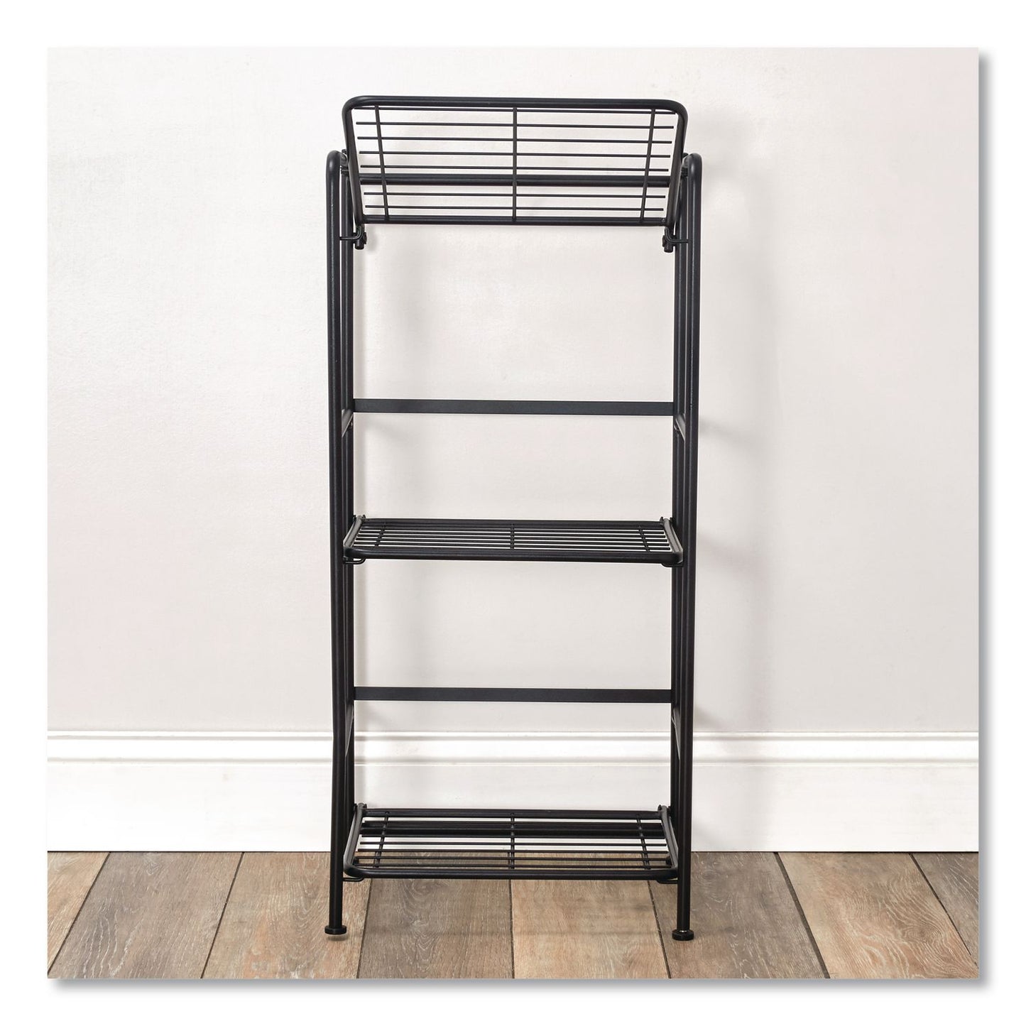 Advantus FlipShelf Three-Shelf Unit, 14.5w x 12d x 30.5h, Black (AVT2431834)