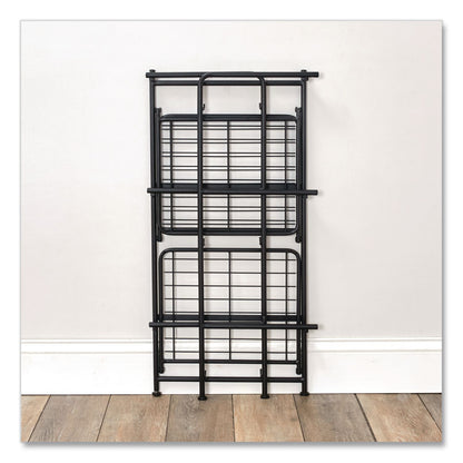 Advantus FlipShelf Three-Shelf Unit, 14.5w x 12d x 30.5h, Black (AVT2431834)