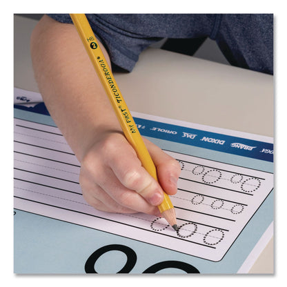Dixon® Ticonderoga My First Wooden Pencil, HB (#2), Black Lead, Yellow Barrel, 4/Pack (DIX33309)