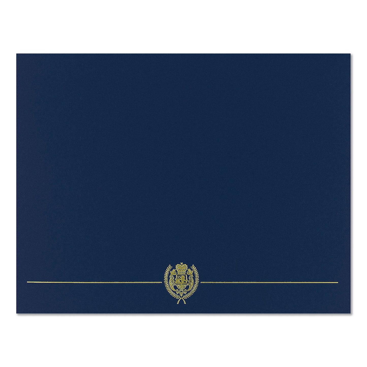 Great Papers!® Classic Crest Certificate Covers, 9.38 x 12, Navy, 4/Pack (GRP903115)
