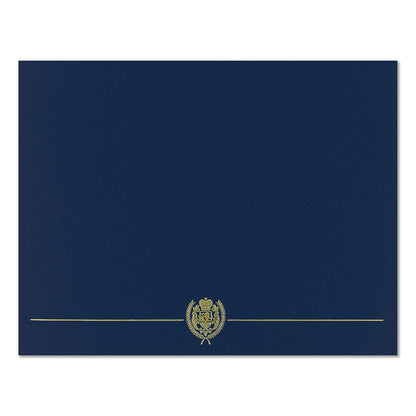 Great Papers!® Classic Crest Certificate Covers, 9.38 x 12, Navy, 4/Pack (GRP903115)
