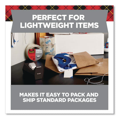 Scotch® 3350 General Purpose Packaging Tape, 3" Core, 1.88" x 54.6 yds, Clear, 3 Rolls/Pack (MMM70005057636)