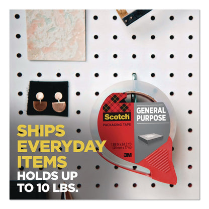 Scotch® 3350 General Purpose Packaging Tape, 3" Core, 1.88" x 54.6 yds, Clear, 3 Rolls/Pack (MMM70005057636)