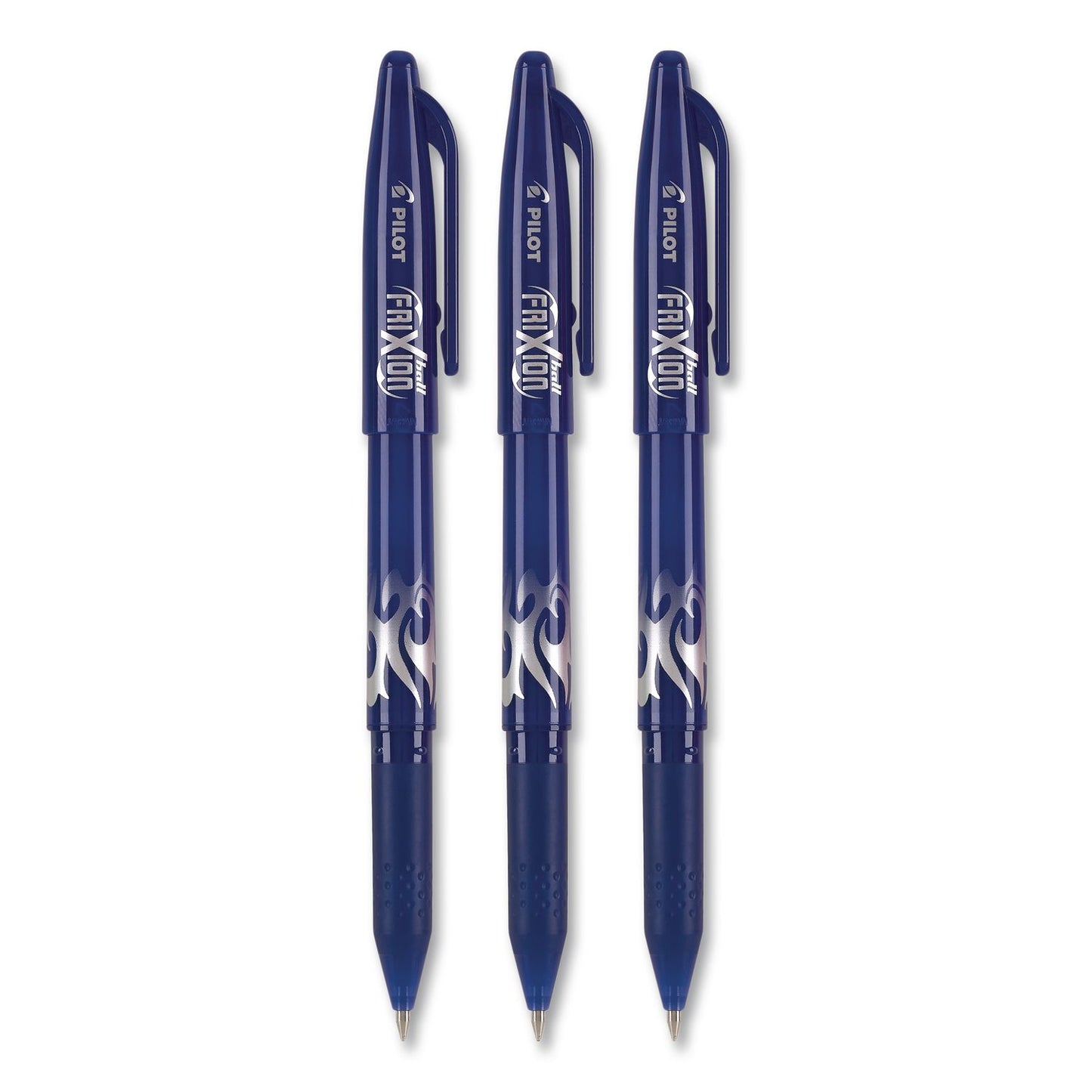 Pilot® FriXion Ball Erasable Gel Pen, Stick, Fine 0.7 mm, Blue Ink, Blue Barrel, 3/Pack (PIL31567)
