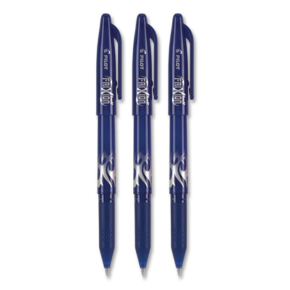 Pilot® FriXion Ball Erasable Gel Pen, Stick, Fine 0.7 mm, Blue Ink, Blue Barrel, 3/Pack (PIL31567)