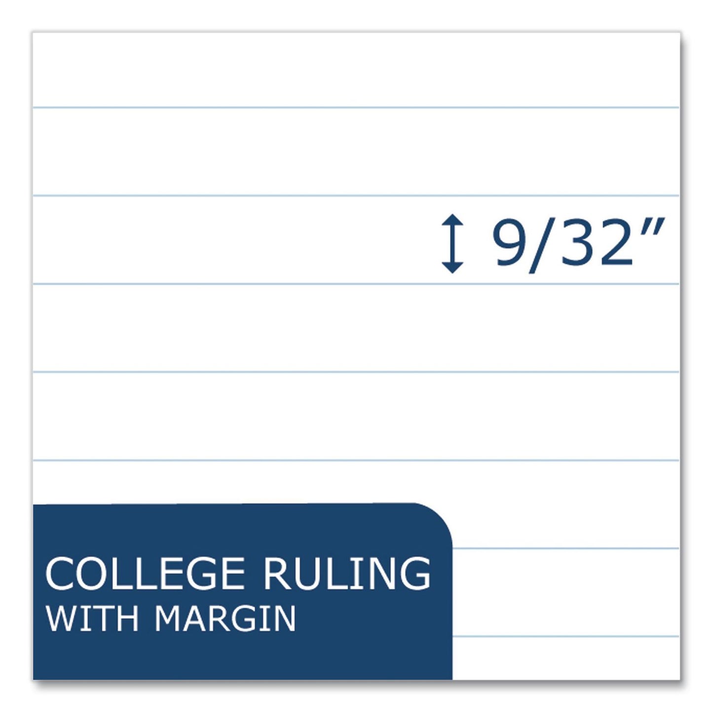 Roaring Spring® Environotes BioBased Notepad, Randomly Assorted Cover Colors, Medium/College Rule, (70) White 8.5 x 11 Sheets (ROA13363)