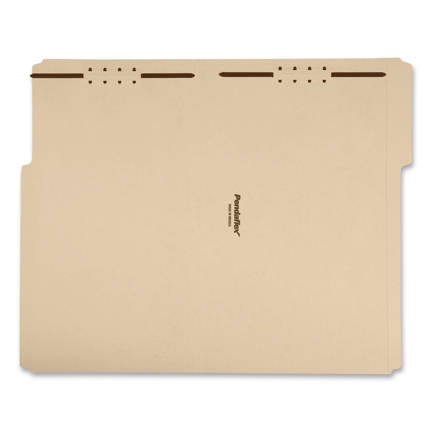Pendaflex® Top Tab Fastener Folder, 1/3-Cut Tab: Assorted, Expands 2", 2 Fasteners, Legal Size, Manila, 5/Box (PFX29537R)
