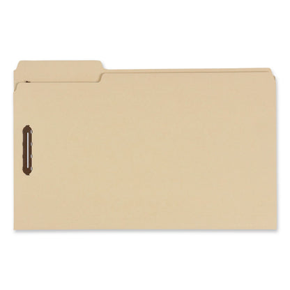 Pendaflex® Top Tab Fastener Folder, 1/3-Cut Tab: Assorted, Expands 2", 2 Fasteners, Legal Size, Manila, 5/Box (PFX29537R)