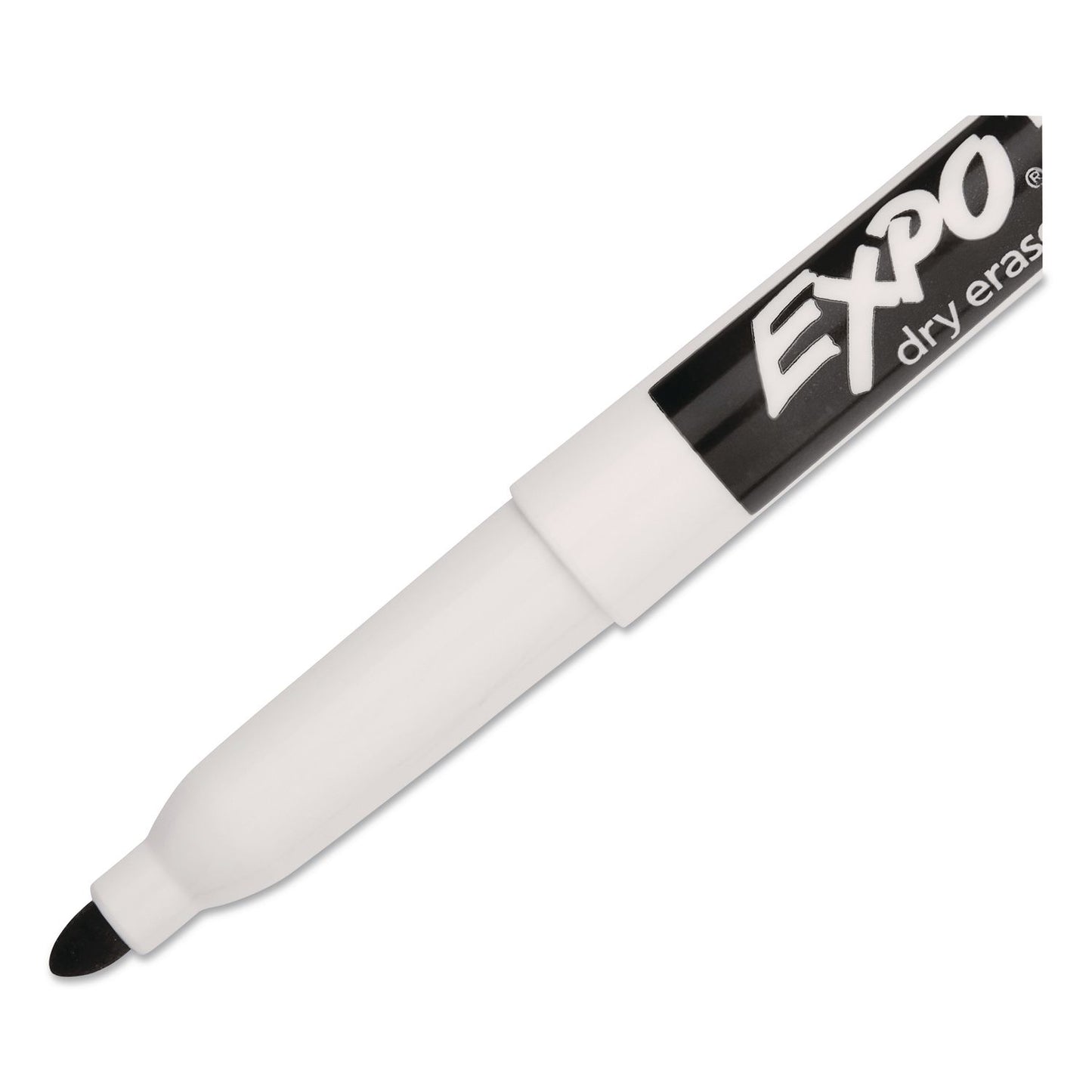EXPO® Dry Erase Marker, Fine Tip, Black, 4/Pack (SAN86661)