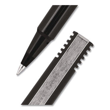 uniball® Rollerball Pen, Stick, Micro 0.5 mm, Black Ink, Black Barrel (UBC498774)