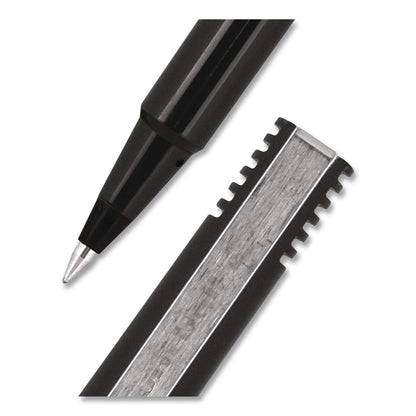 uniball® Rollerball Pen, Stick, Micro 0.5 mm, Black Ink, Black Barrel (UBC498774)