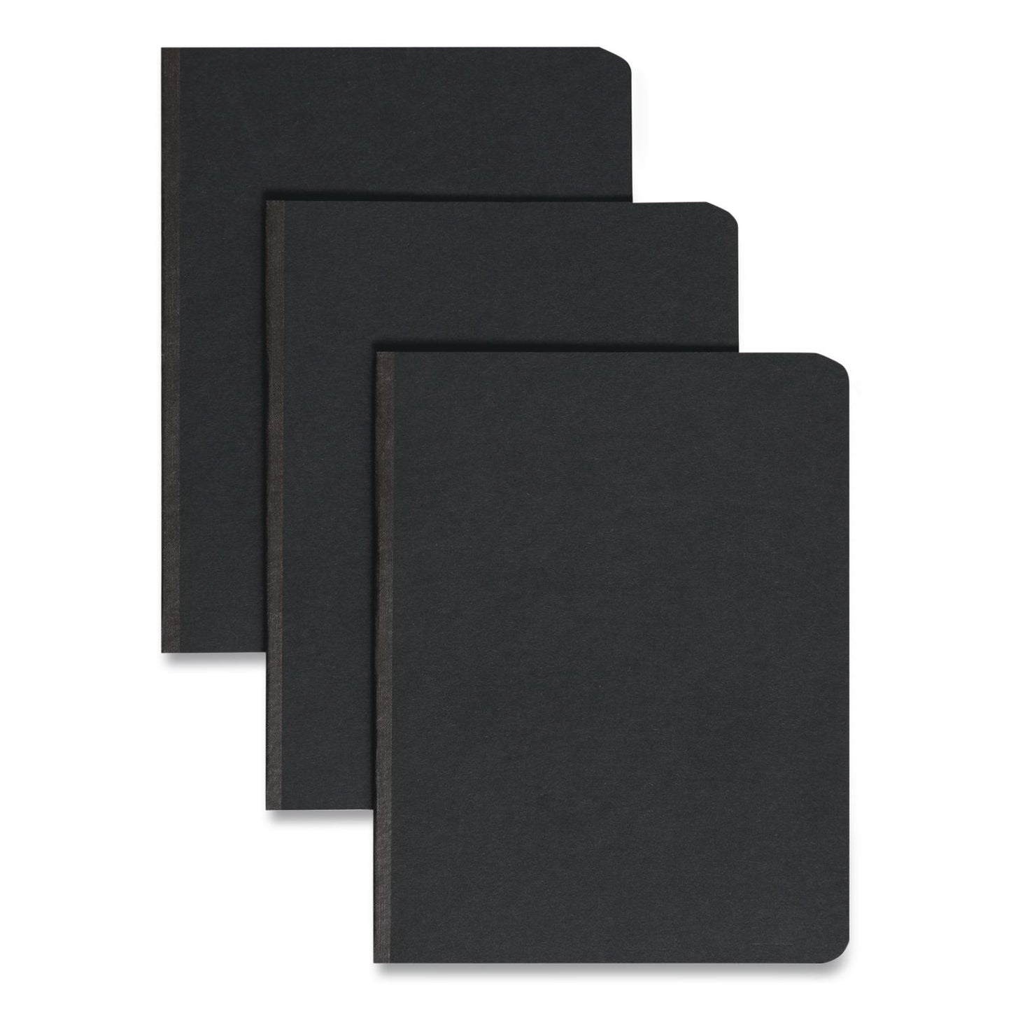 Smead Prong Fastener Pressboard Report Cover, Two-Piece Prong Fastener, 3" Capacity, 8.5 x 11, Black/Black, 25/Box (SMD2750883)