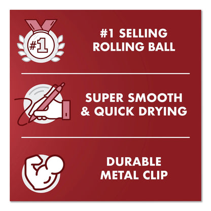 Pilot® Precise V5 Rollerball Pen, Stick, Extra-Fine 0.5 mm, Blue Ink, Blue/Clear Barrel, 5/Pack (PIL26011)