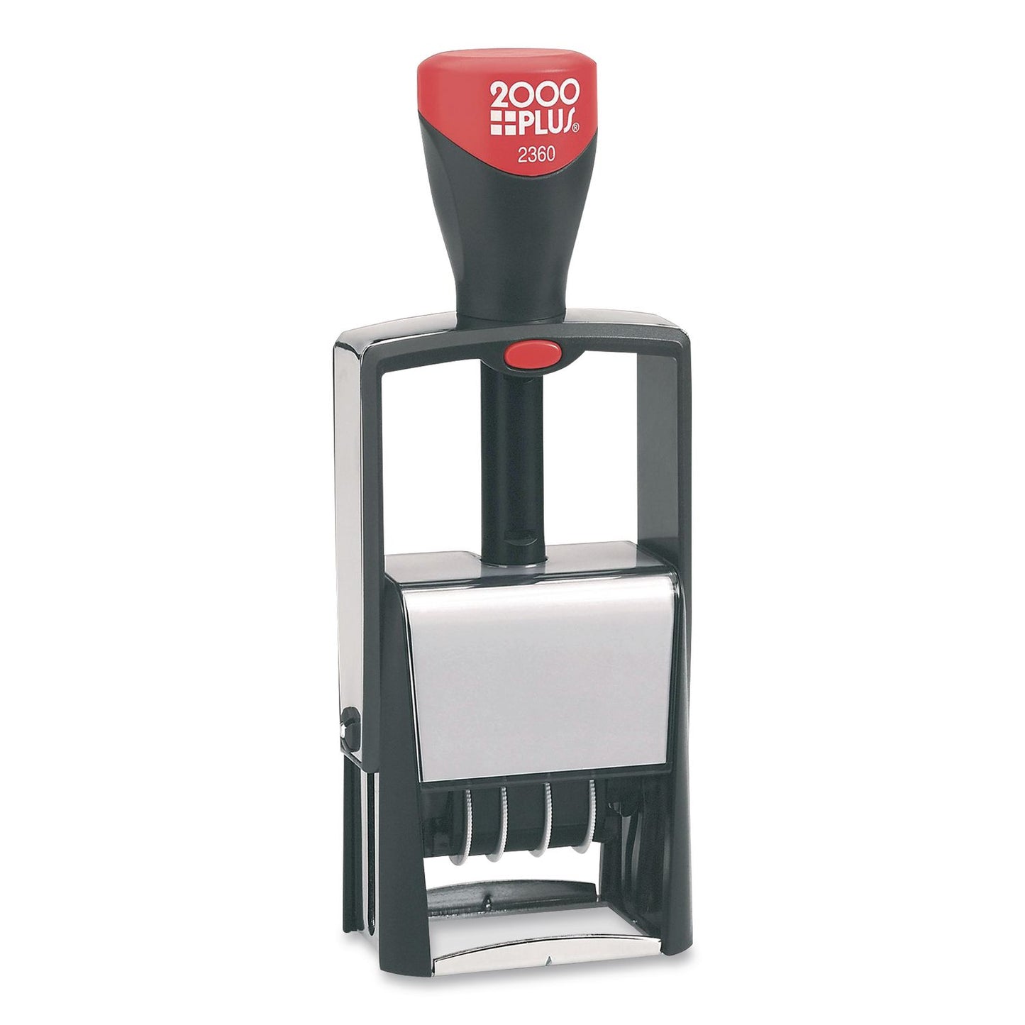 COSCO 2000PLUS® 4-In-1 Message Date Stamp, 5 Years, ENTERED/FAXED/PAID/RECEIVED, 1.75 x 1.12, Red/Blue Ink (COS011035)