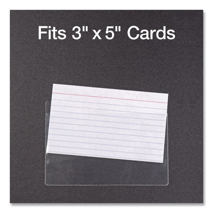 Cardinal® HOLD IT Index Card Pocket, Top Load, 3 x 5, Clear, 100/Box (CRD21150CB)
