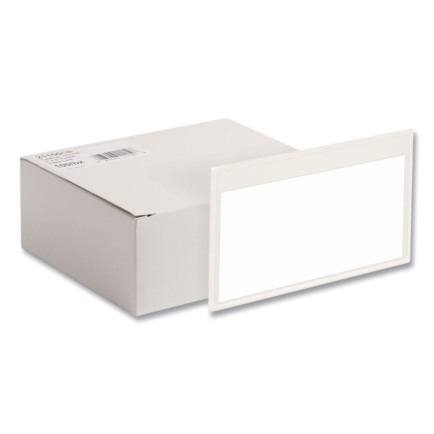 Cardinal® HOLD IT Index Card Pocket, Top Load, 3 x 5, Clear, 100/Box (CRD21150CB)