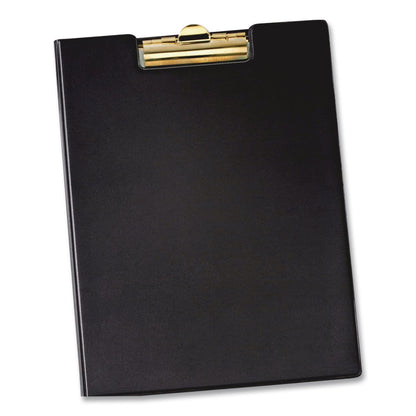Cardinal® Vinyl Padfolio, 8.5 x 11 Pad, Brass Clip, Inside Front Pocket, 9.35 x 12.4, Black (CRD252610)