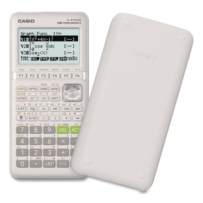 Casio® FX-9750GIII 3rd Edition Graphing Calculator, 21-Digit LCD, White (CSOFX9750GIIIWE)