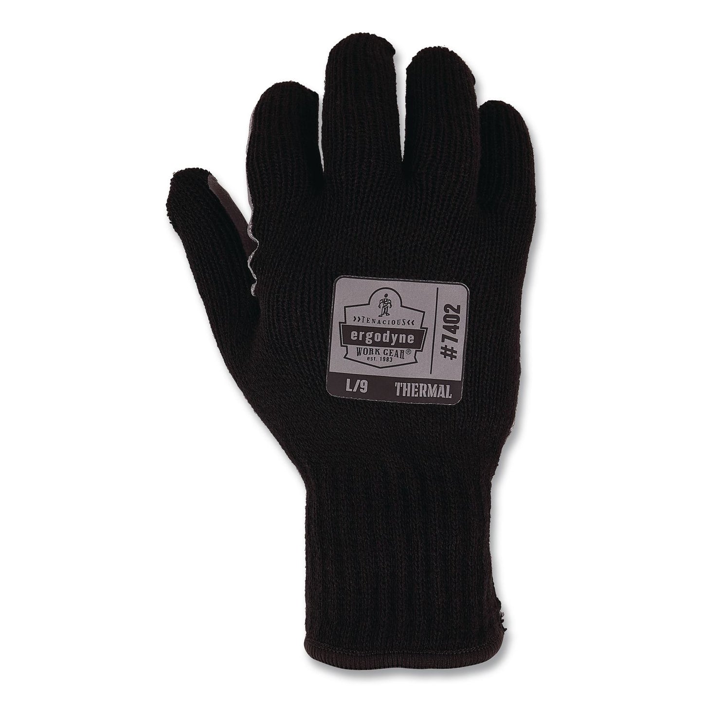 ergodyne® ProFlex 7402 Thermal Knit Cooler Gloves, 10" Long, Small (7), Black (EGO10612)
