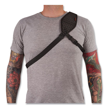 ergodyne® Squids 3143 Barcode Scanner Sling Lanyard, 8.75" Long, Black (EGO19254)